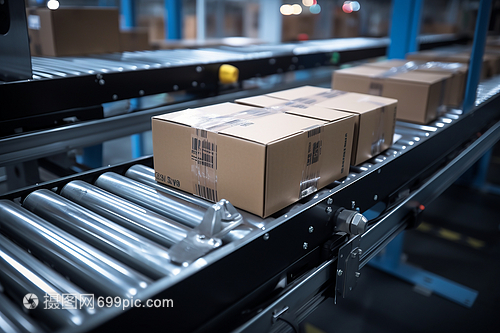 传动带上的箱子 工业摄影摄像服务的艺术与挑战